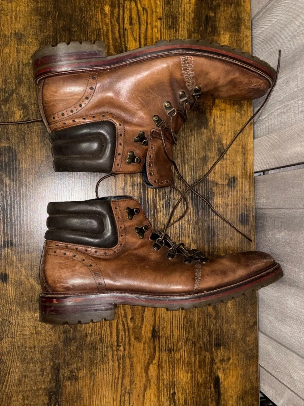 Size 12 Men's Johnston & Murphy (since 1850) Lace Up Leather Boots